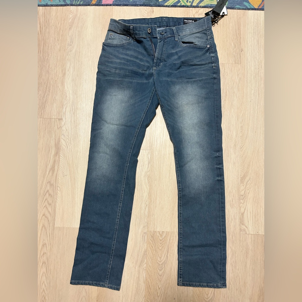 Buffalo David Bitton Men's livefree Skinny Stretch Medium Wash Blue Jeans 32x32